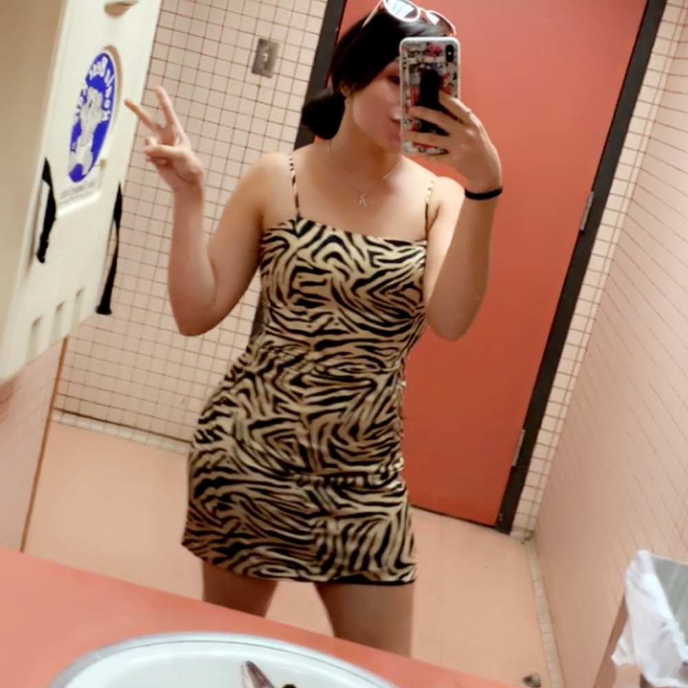 Tiger print dress
